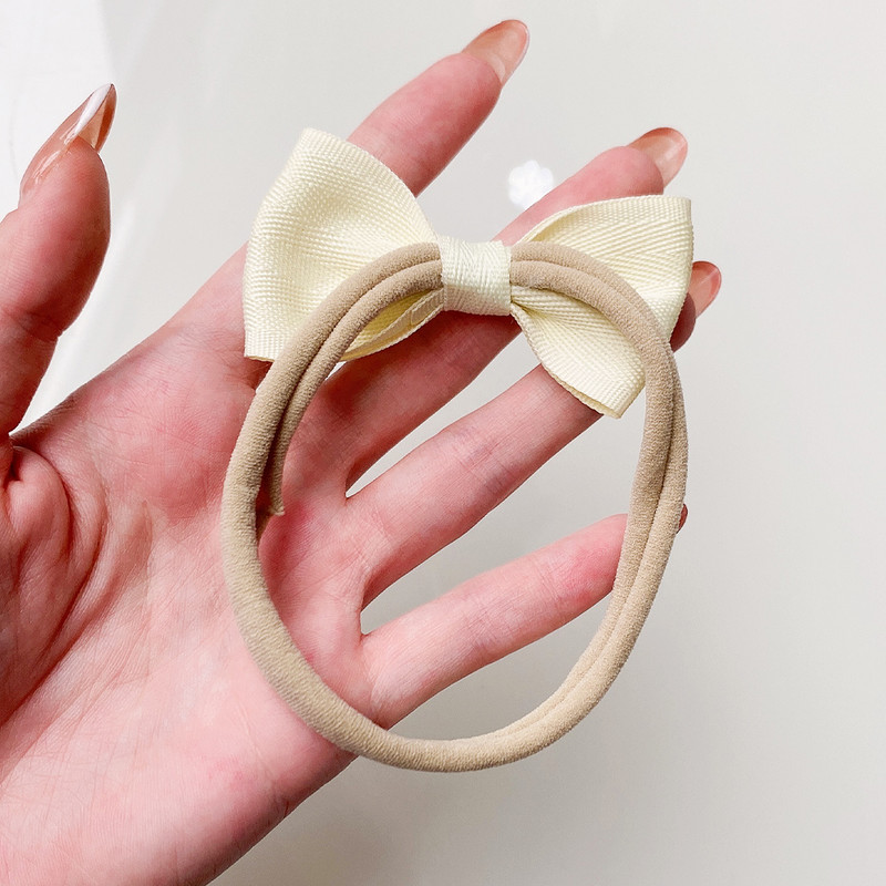 5Pcs/Set Dječje mašne Traka za glavu Najlonske trake za glavu Elastične trake za kosu za djecu Djevojčice Meke trake za kosu za malu djecu Dodaci za kosu za novorođenče