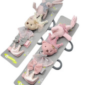 5Pcs/Set Visokokvalitetne dječje ukosnice iz crtića Set pokrivala za glavu Dječji ručno izrađeni zec medvjed Životinje Ukosnice Dodaci za djevojčice