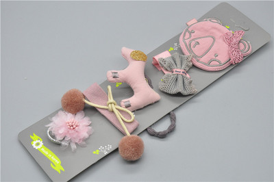 5Pcs/Set Visokokvalitetne dječje ukosnice iz crtića Set pokrivala za glavu Dječji ručno izrađeni zec medvjed Životinje Ukosnice Dodaci za djevojčice