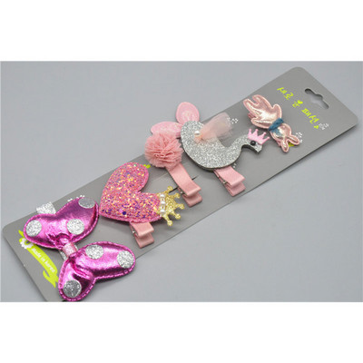 5Pcs/Set Visokokvalitetne dječje ukosnice iz crtića Set pokrivala za glavu Dječji ručno izrađeni zec medvjed Životinje Ukosnice Dodaci za djevojčice