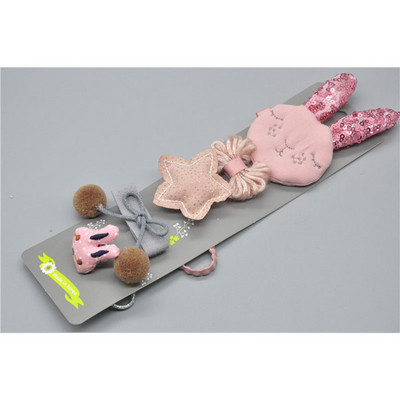 5Pcs/Set Visokokvalitetne dječje ukosnice iz crtića Set pokrivala za glavu Dječji ručno izrađeni zec medvjed Životinje Ukosnice Dodaci za djevojčice