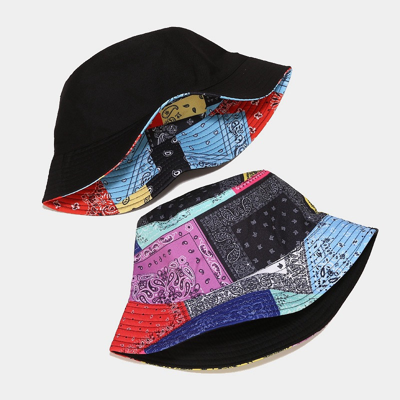 Zábavné potlačené slnečné klobúky pre ženy Harajuku ležérne vedrové klobúky pre mužov dospelých rybársky klobúk