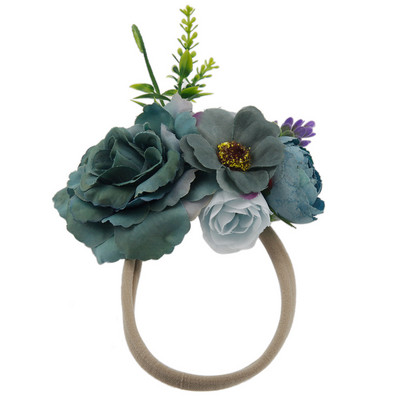 Simulacija trake za glavu za bebe Cvijeće Cvjetne trake za kosu za djevojčice Najlonske trake za glavu Ručno izrađene boemske djevojčice Dječji dodaci za kosu pokrivala