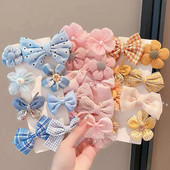 Novi 1 set cvjetnih leptir pruga slatke ukosnice slatke dječje kopče za kosu ukosnice modni dodaci za kosu ukras za glavu