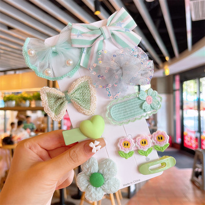 Novi 1 set cvjetnih leptir pruga slatke ukosnice slatke dječje kopče za kosu ukosnice modni dodaci za kosu ukras za glavu