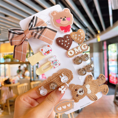 Novi 1 set cvjetnih leptir pruga slatke ukosnice slatke dječje kopče za kosu ukosnice modni dodaci za kosu ukras za glavu