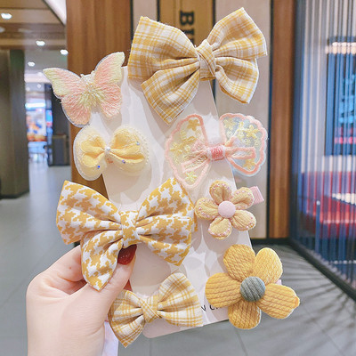 Novi 1 set cvjetnih leptir pruga slatke ukosnice slatke dječje kopče za kosu ukosnice modni dodaci za kosu ukras za glavu