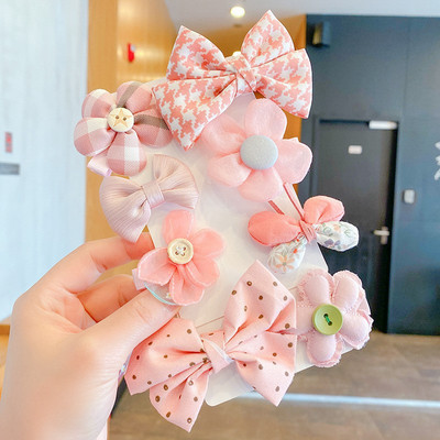 Novi 1 set cvjetnih leptir pruga slatke ukosnice slatke dječje kopče za kosu ukosnice modni dodaci za kosu ukras za glavu