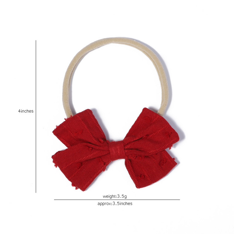 5 ks/sada detských bavlnených ľanových mašličiek, čeleniek pre dievčatá, novorodencov, nylonových elastických vlasových pásikov, batoľacích vlasov, pokrývok hlavy, detských doplnkov