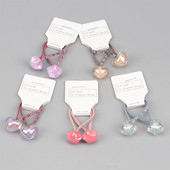 2 bucăți/set coreeană Scrunchies benzi de păr fete elastice elastice de cauciuc accesorii pentru păr pentru copii bentita ornamente cadou