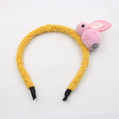 Vaikų mielos mielos mergaičių kelių spalvų trimatis pliušinis plaukų segtukas zuikis galvos apdangalas vaikiški plaukų aksesuarai mergaitėms