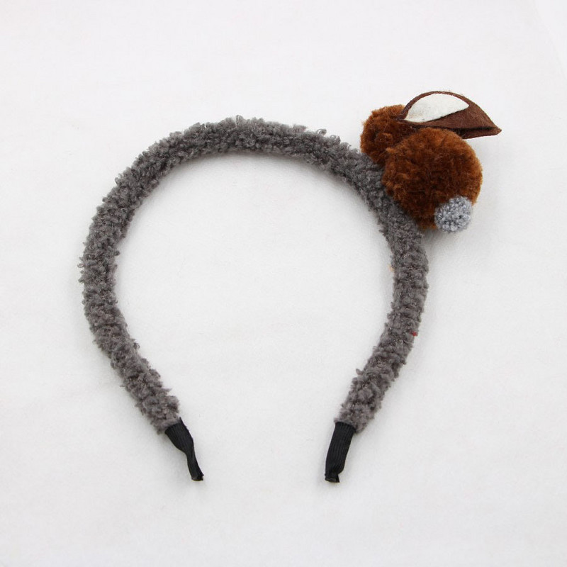 Vaikų mielos mielos mergaičių kelių spalvų trimatis pliušinis plaukų segtukas zuikis galvos apdangalas vaikiški plaukų aksesuarai mergaitėms