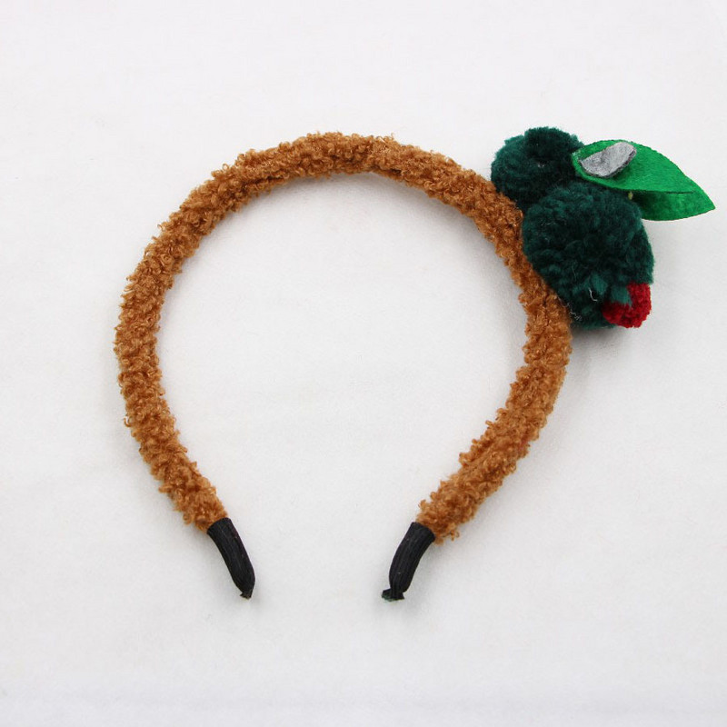 Vaikų mielos mielos mergaičių kelių spalvų trimatis pliušinis plaukų segtukas zuikis galvos apdangalas vaikiški plaukų aksesuarai mergaitėms