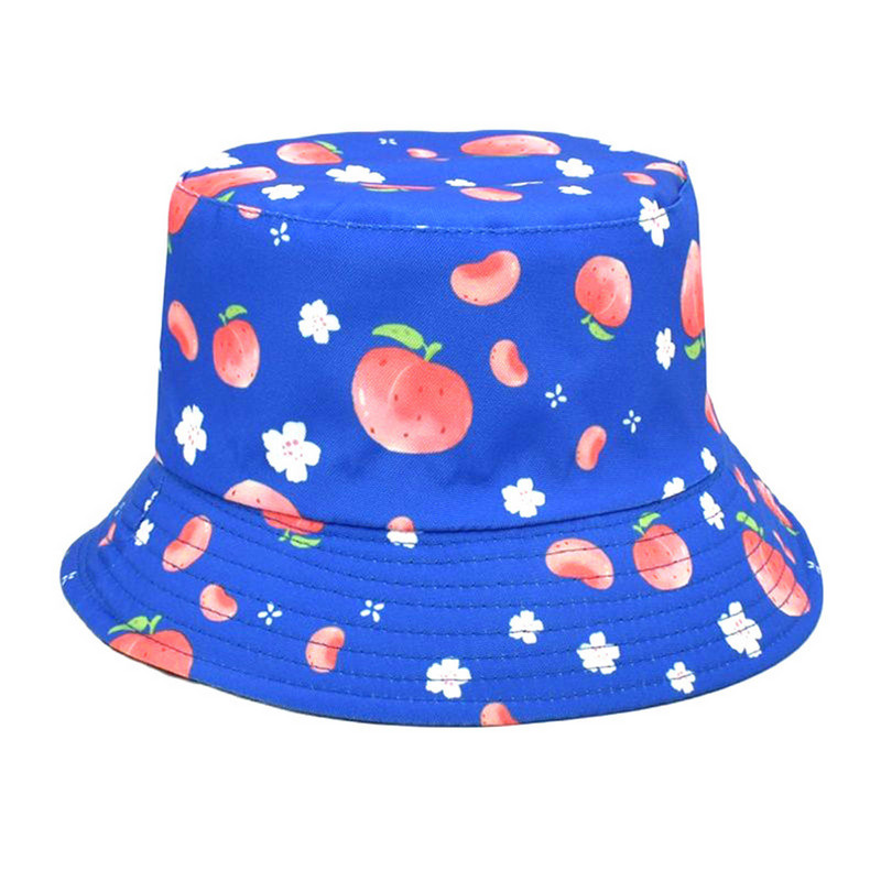 Ženska ljetna moda s printom za plažu, podesivi perivi pamučni šešir s kantom Šeširi s kantom za kišu za žene Mali šeširi s kantom za tinejdžere