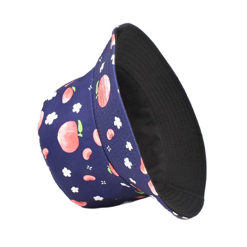 Ženska ljetna moda s printom za plažu, podesivi perivi pamučni šešir s kantom Šeširi s kantom za kišu za žene Mali šeširi s kantom za tinejdžere