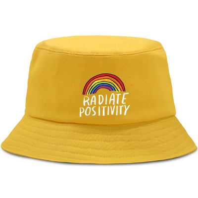 Zračite pozitivnošću Rainbow Anime Ribarski šeširi Unisex Sklopiva kapa za plažu Hip Hop Outdoor Bucket Kape Krema za sunčanje Sportske Panama kape