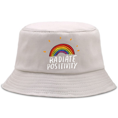 Zračite pozitivnošću Rainbow Anime Ribarski šeširi Unisex Sklopiva kapa za plažu Hip Hop Outdoor Bucket Kape Krema za sunčanje Sportske Panama kape