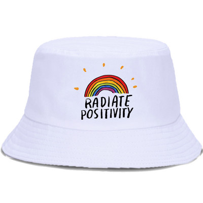 Zračite pozitivnošću Rainbow Anime Ribarski šeširi Unisex Sklopiva kapa za plažu Hip Hop Outdoor Bucket Kape Krema za sunčanje Sportske Panama kape