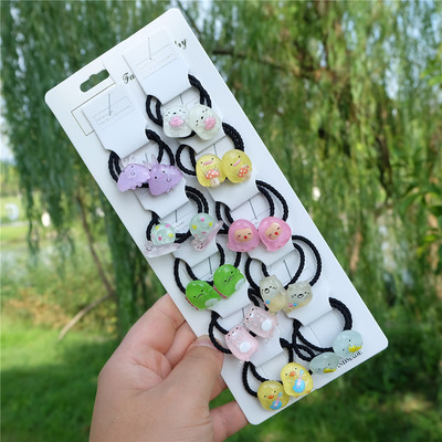 Vaikiški animaciniai filmukai Gyvūnų plaukų virvės Princesės galvos apdangalai lankas arklio uodegos laikiklis Guminės juostos mergaitėms kūdikiams Vaikų plaukų aksesuarai Nauja