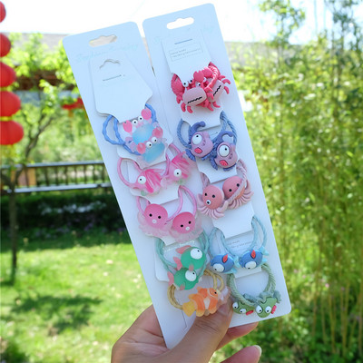 Vaikiški animaciniai filmukai Gyvūnų plaukų virvės Princesės galvos apdangalai lankas arklio uodegos laikiklis Guminės juostos mergaitėms kūdikiams Vaikų plaukų aksesuarai Nauja