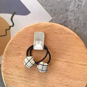 Agrafe din catifea Inimă în carouri stea Benzi pentru păr elastice Legată frânghie pentru păr Fete Accesorii pentru păr Copii Femei