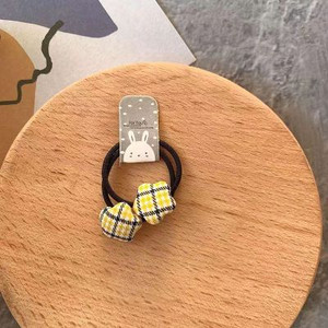 Agrafe din catifea Inimă în carouri stea Benzi pentru păr elastice Legată frânghie pentru păr Fete Accesorii pentru păr Copii Femei