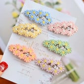 6 buc/set Moda Noi femei de tricotat floare ac de păr Copii Barete colorate Agrafă de păr coreeană Fete Copii Accesorii de păr drăguțe