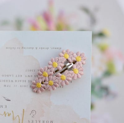 6 buc/set Moda Noi femei de tricotat floare ac de păr Copii Barete colorate Agrafă de păr coreeană Fete Copii Accesorii de păr drăguțe