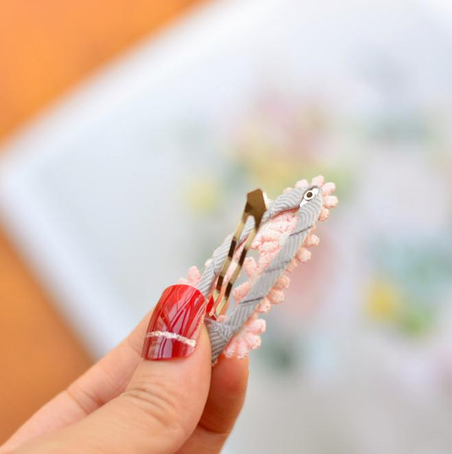 6 buc/set Moda Noi femei de tricotat floare ac de păr Copii Barete colorate Agrafă de păr coreeană Fete Copii Accesorii de păr drăguțe