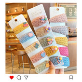 5/10 bucăți/set copii drăguț din nailon cu desene animate fructe agrafe agrafe de păr fete ornamente minunate agrafe de păr accesorii de păr pentru copii