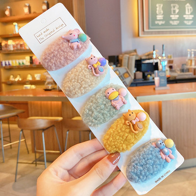 5/10 bucăți/set copii drăguț din nailon cu desene animate fructe agrafe agrafe de păr fete ornamente minunate agrafe de păr accesorii de păr pentru copii