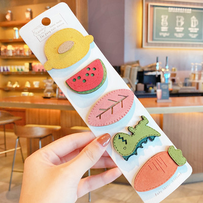5/10 bucăți/set copii drăguț din nailon cu desene animate fructe agrafe agrafe de păr fete ornamente minunate agrafe de păr accesorii de păr pentru copii