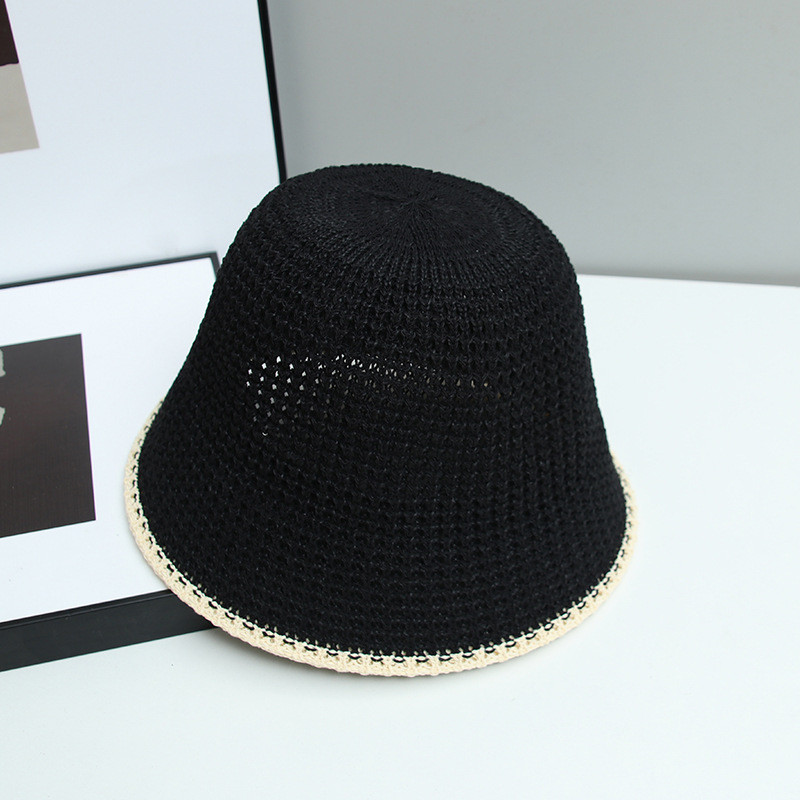 Japāņu saulessargs sauļošanās līdzeklis salokāms, vienkāršs kausa cepures krāsai atbilstošs piena zīda audums sieviešu ikdienas daudzpusīga zvejnieka cepure