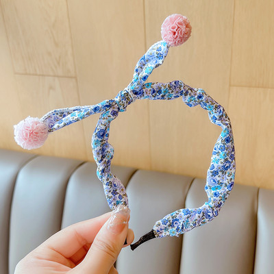2022 Új Gyermekek Aranyos Színek Virágos hajgolyó Hajpántok Fejfedők Kislányoknak Szép hajpántok Fejpántok Gyerekeknek Hajkiegészítők