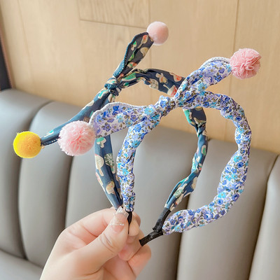 2022 Új Gyermekek Aranyos Színek Virágos hajgolyó Hajpántok Fejfedők Kislányoknak Szép hajpántok Fejpántok Gyerekeknek Hajkiegészítők