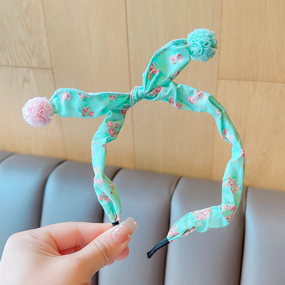2022 Új Gyermekek Aranyos Színek Virágos hajgolyó Hajpántok Fejfedők Kislányoknak Szép hajpántok Fejpántok Gyerekeknek Hajkiegészítők