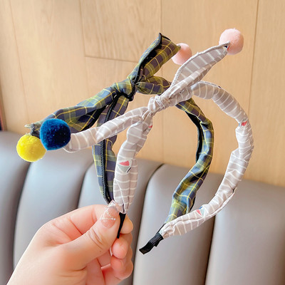 2022 Új Gyermekek Aranyos Színek Virágos hajgolyó Hajpántok Fejfedők Kislányoknak Szép hajpántok Fejpántok Gyerekeknek Hajkiegészítők