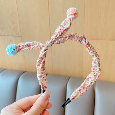 2022 Új Gyermekek Aranyos Színek Virágos hajgolyó Hajpántok Fejfedők Kislányoknak Szép hajpántok Fejpántok Gyerekeknek Hajkiegészítők