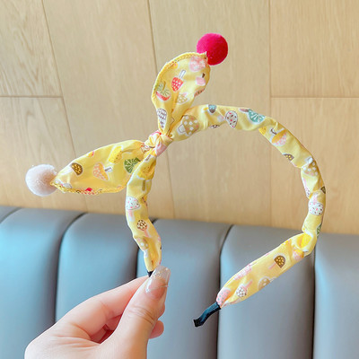 2022 Új Gyermekek Aranyos Színek Virágos hajgolyó Hajpántok Fejfedők Kislányoknak Szép hajpántok Fejpántok Gyerekeknek Hajkiegészítők