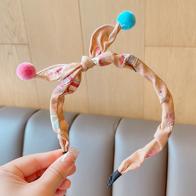 2022 Új Gyermekek Aranyos Színek Virágos hajgolyó Hajpántok Fejfedők Kislányoknak Szép hajpántok Fejpántok Gyerekeknek Hajkiegészítők