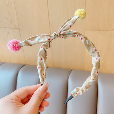 2022 Új Gyermekek Aranyos Színek Virágos hajgolyó Hajpántok Fejfedők Kislányoknak Szép hajpántok Fejpántok Gyerekeknek Hajkiegészítők