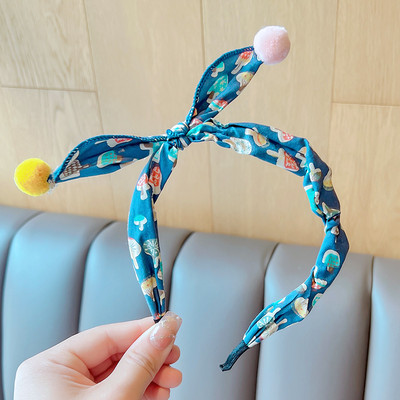 2022 Új Gyermekek Aranyos Színek Virágos hajgolyó Hajpántok Fejfedők Kislányoknak Szép hajpántok Fejpántok Gyerekeknek Hajkiegészítők