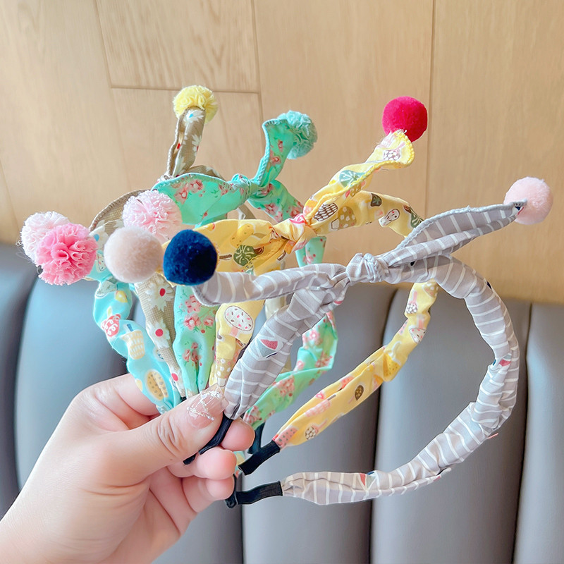 2022 Új Gyermekek Aranyos Színek Virágos hajgolyó Hajpántok Fejfedők Kislányoknak Szép hajpántok Fejpántok Gyerekeknek Hajkiegészítők