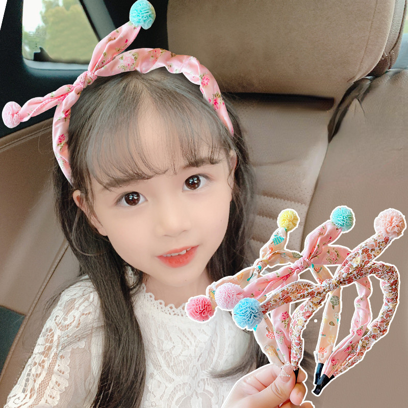 2022 Új Gyermekek Aranyos Színek Virágos hajgolyó Hajpántok Fejfedők Kislányoknak Szép hajpántok Fejpántok Gyerekeknek Hajkiegészítők