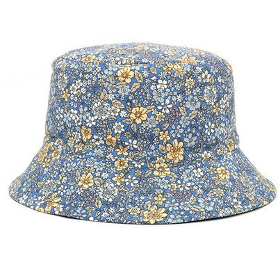 Prozračni šešir s cvjetnim ukrasima, ribarski šešir za sunčanje, šešir za sunčanje na otvorenom, Panama za muškarce, žene s ravnim vrhom