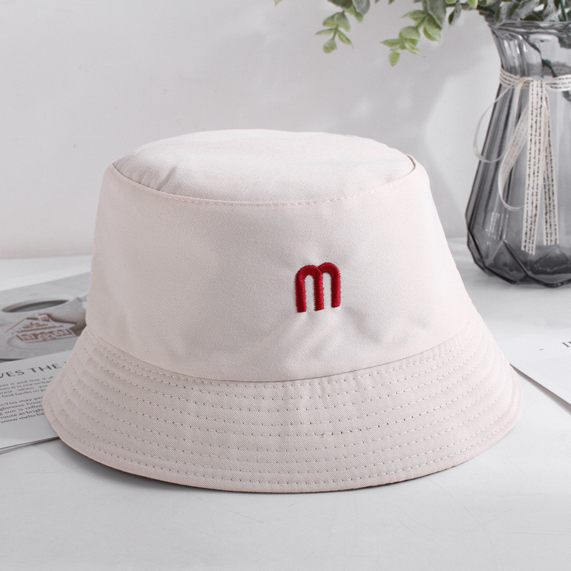 Obojstranné nosenie, výšivka M, panamský klobúk, muži, ženy, letná čiapka, hip hop, plážová čiapka, ženy, outdoorová čiapka, rybársky klobúk