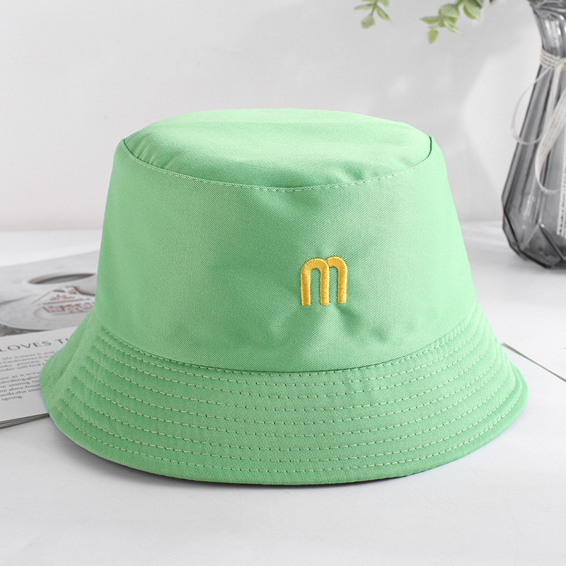 Obojstranné nosenie, výšivka M, panamský klobúk, muži, ženy, letná čiapka, hip hop, plážová čiapka, ženy, outdoorová čiapka, rybársky klobúk