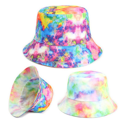 Šešir od poliestera Kanta za pakiranje Muški šeširi za plažu Ljetni šešir s dvostrukim vezanjem Dye šešir Oprane na suncu Ženske bejzbol kape Muški šešir