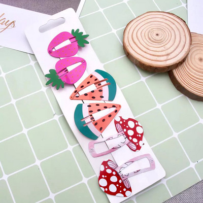 6kom dječje kopče za kosu za djecu, djecu, djevojčice, dodaci za kosu, slatki crtani, voće, životinje, ukosnice, igle, ukosnice u boji