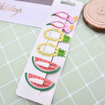 6kom dječje kopče za kosu za djecu, djecu, djevojčice, dodaci za kosu, slatki crtani, voće, životinje, ukosnice, igle, ukosnice u boji